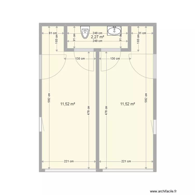 20 pieds double Strebelle. Plan de 20 pieds double Strebelle. Plan de