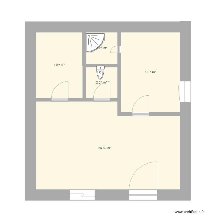Grange. Plan de 0 pièce et 0 m2