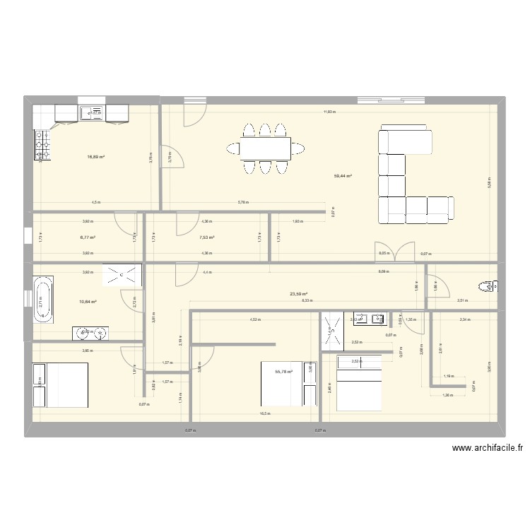dubarry. Plan de 0 pièce et 0 m2
