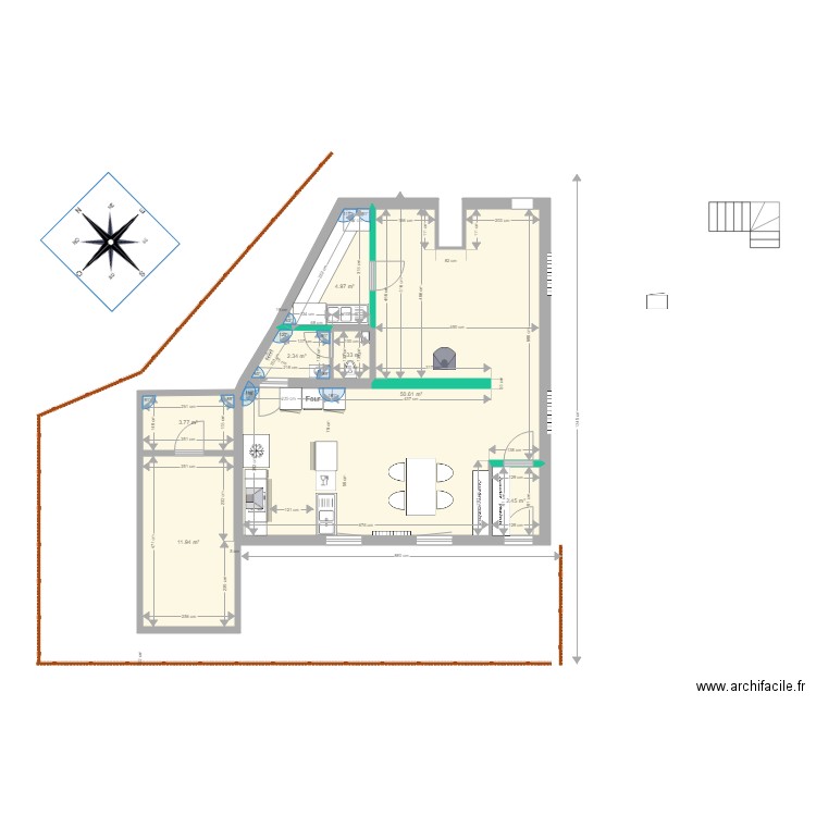 RdC au 17 12 2018. Plan de 0 pièce et 0 m2