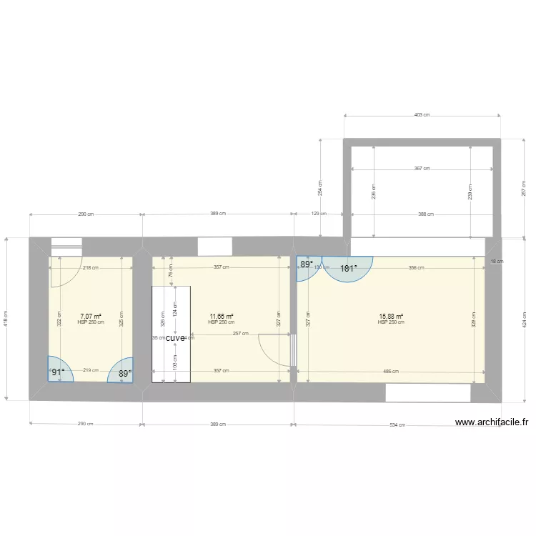 Le Gua garage rc futur. Plan de 