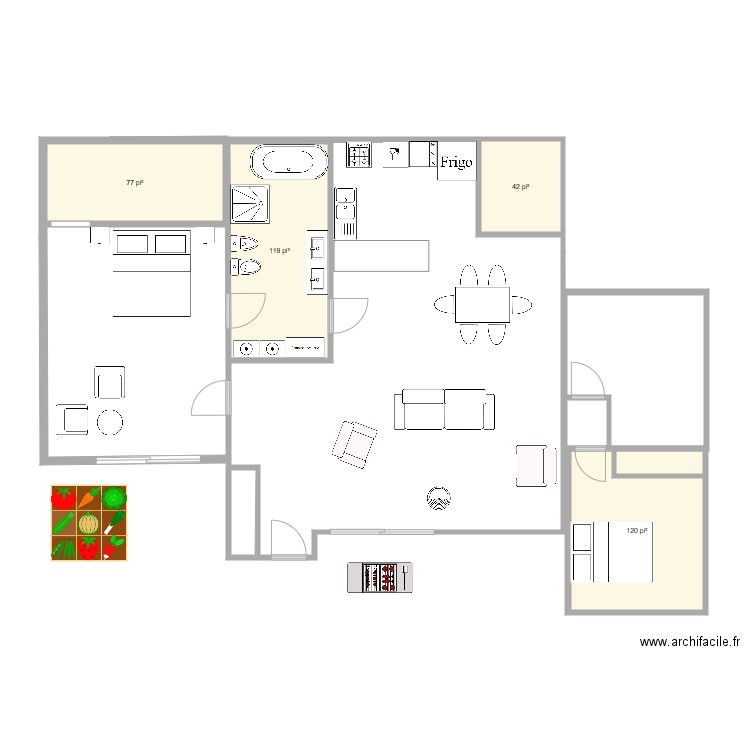 ns3. Plan de 0 pièce et 0 m2