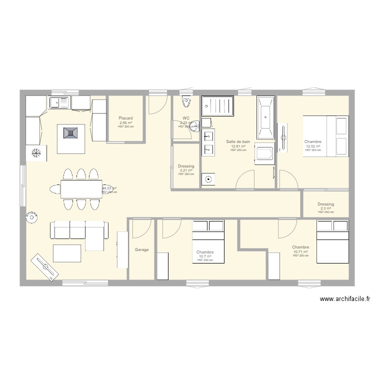 maison. Plan de 0 pièce et 0 m2