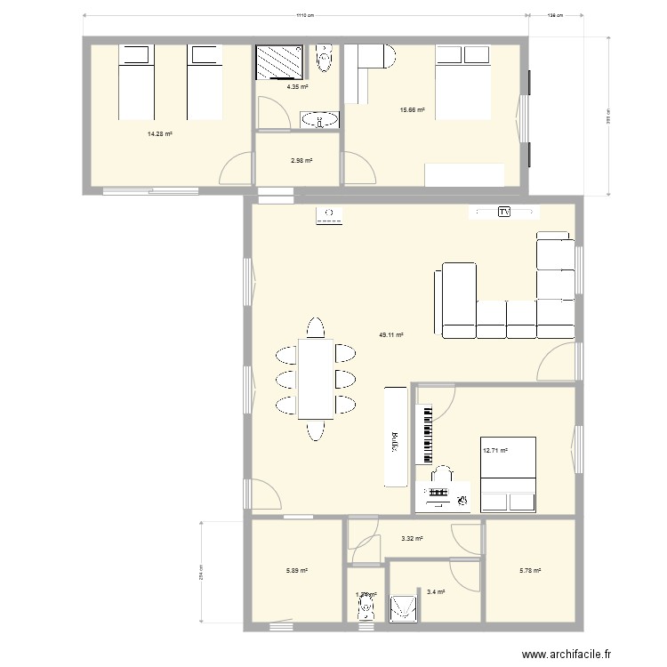 Maubuisson Extension Décalée 2. Plan de 0 pièce et 0 m2