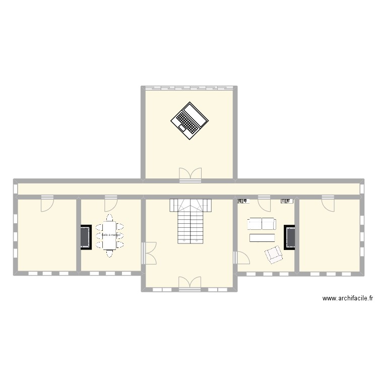 manoir jdr. Plan de 7 pièces et 151 m2