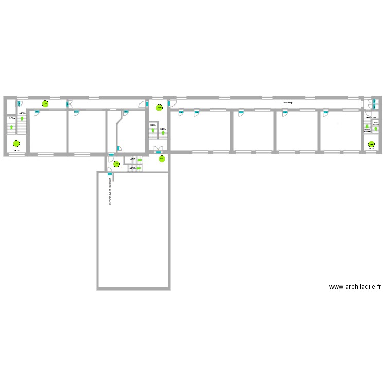 Ecole de La Calamine Bâtiment C plus 690. Plan de 0 pièce et 0 m2