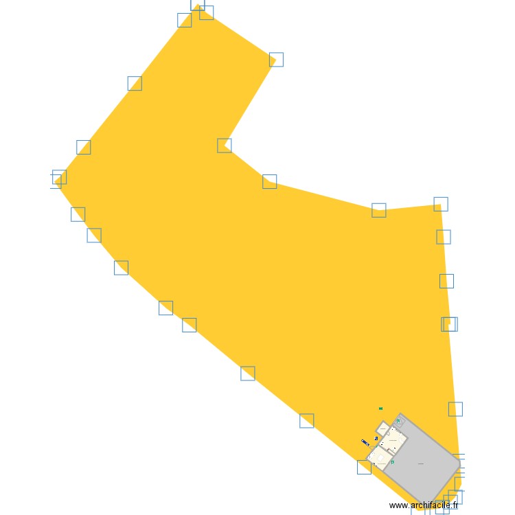 MAESTRACCI. Plan de 4 pièces et 296 m2