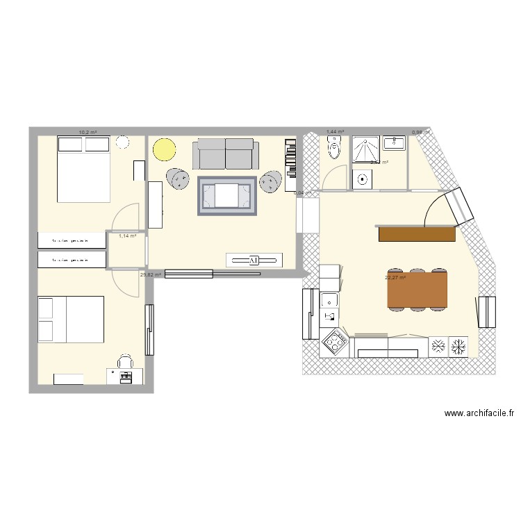 Bld POUZET 2. Plan de 0 pièce et 0 m2