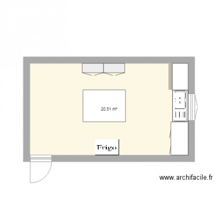 Ma cuisine version 0. Plan de 0 pièce et 0 m2