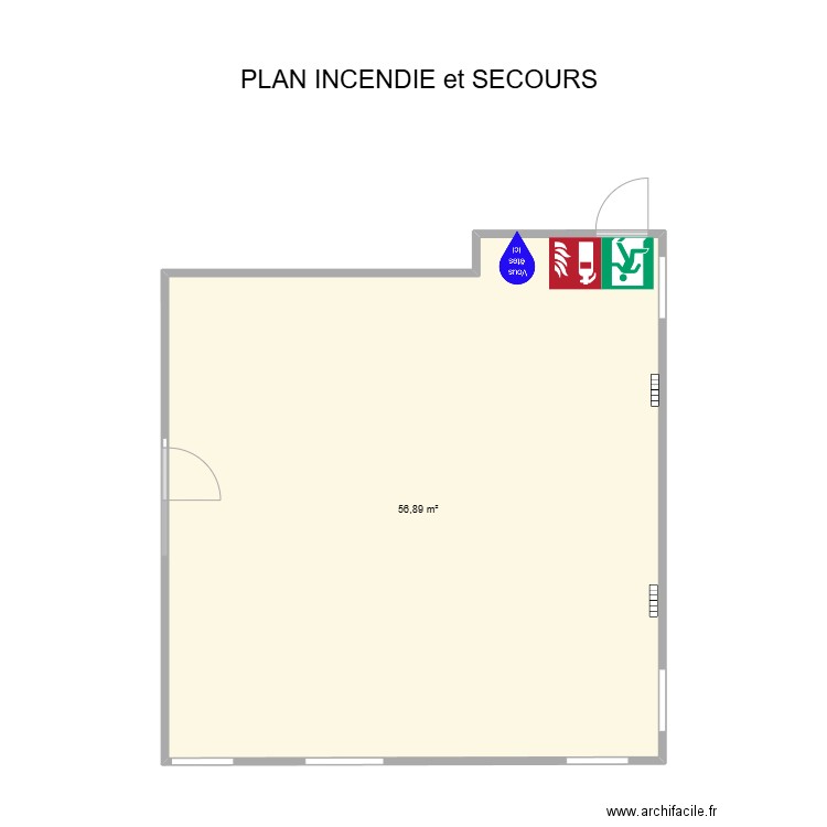 NENUPHAR. Plan de 1 pièce et 57 m2