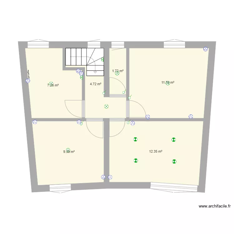 Bacalan Electrecite Etage. Plan de 