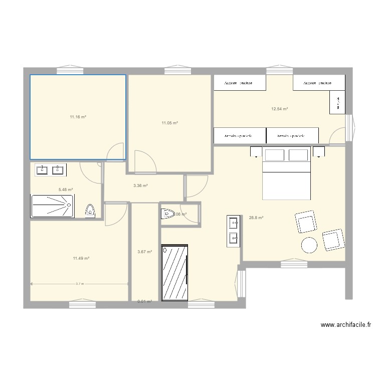 Jade et Corentin Trévoux R1. Plan de 0 pièce et 0 m2
