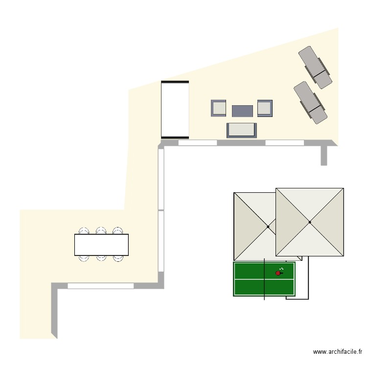 jardin. Plan de 0 pièce et 0 m2