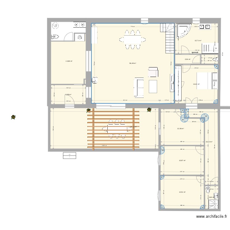 GRANGE extension. Plan de 0 pièce et 0 m2