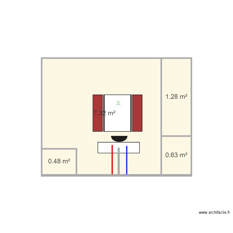 SDB. Plan de 0 pièce et 0 m2