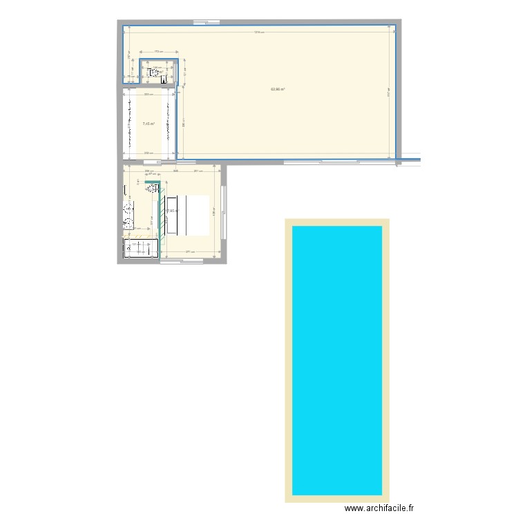MAISON DU BONHEUR4. Plan de 4 pièces et 90 m2