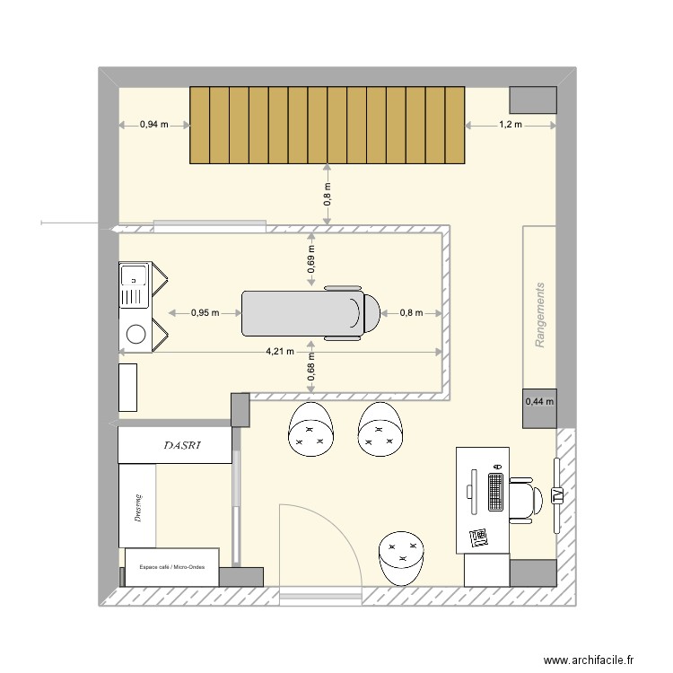 BIARRITZ RDC Propo3. Plan de 0 pièce et 0 m2