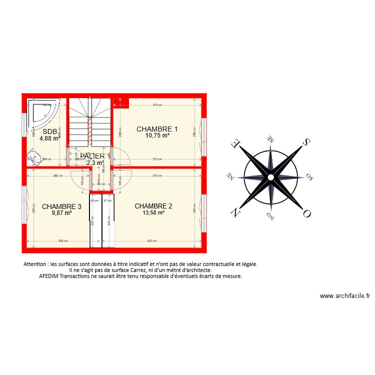 BI 7129 ETAGE. Plan de 0 pièce et 0 m2