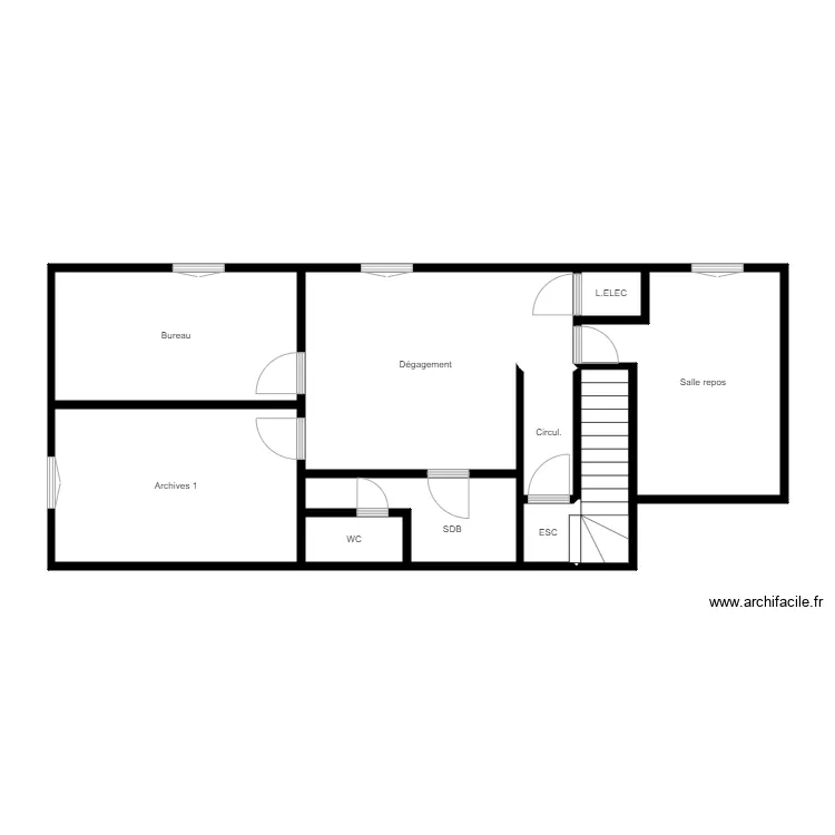 PLAN R+1 MERCEDES. Plan de 