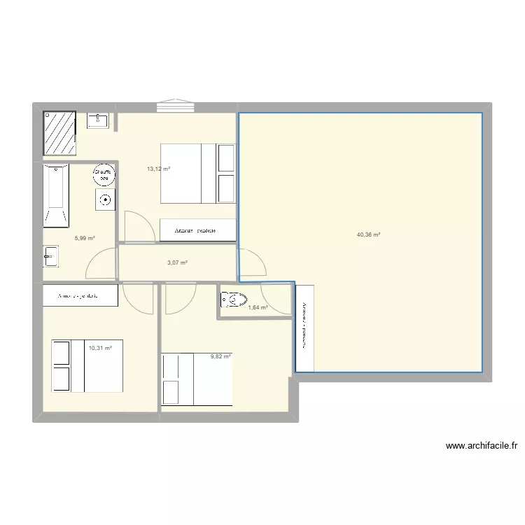 maison villeveille. Plan de 