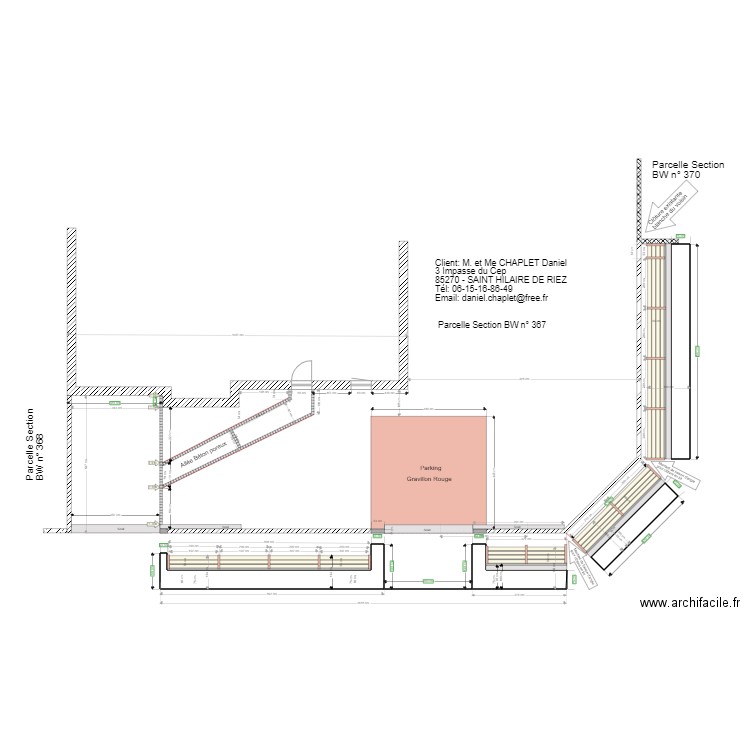 Modifications Clôtures existantes. Plan de 0 pièce et 0 m2