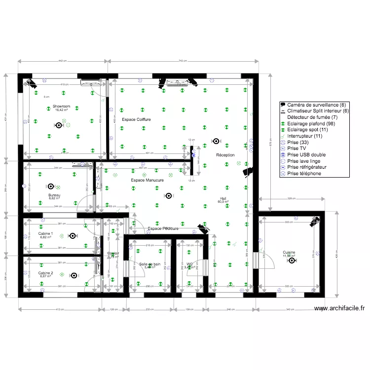 Copper lounge. Plan de 