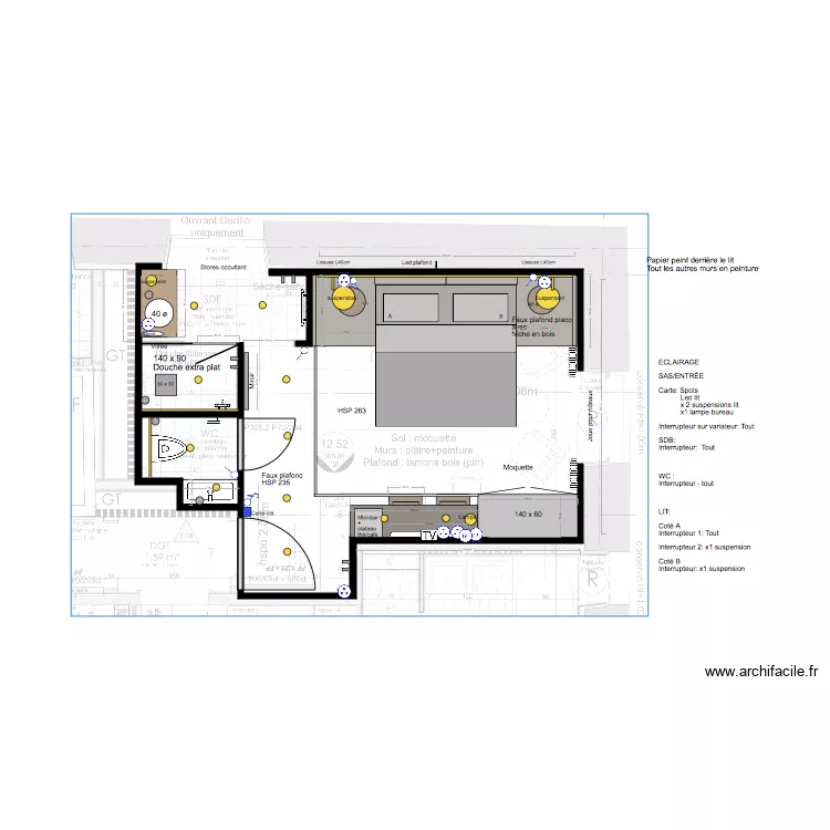 chambre 5  very new now. Plan de 