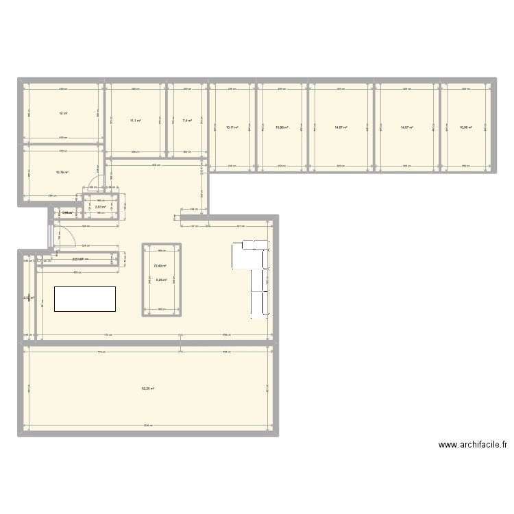 Duquerry New2. Plan de 16 pièces et 247 m2