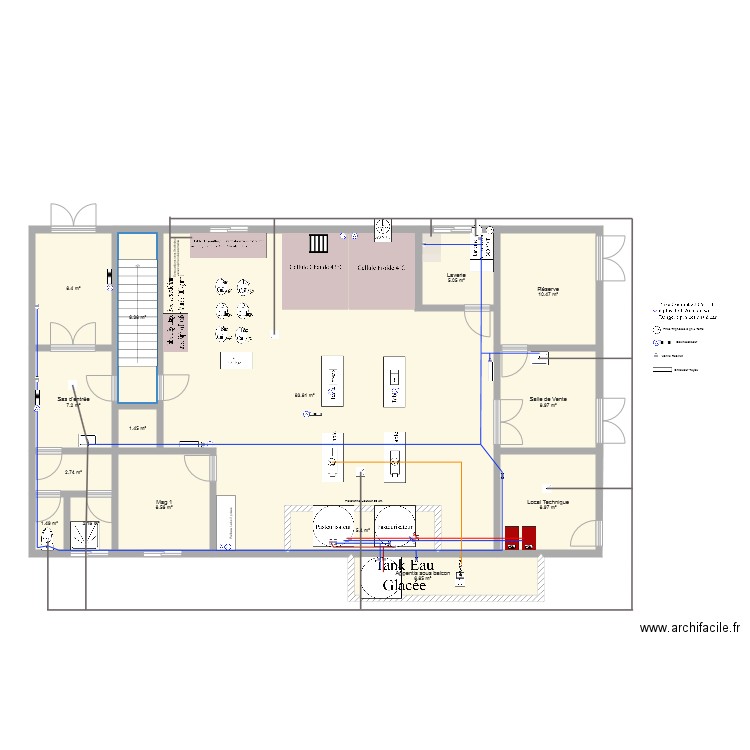 Laiterie vers 8 6 rdc. Plan de 0 pièce et 0 m2