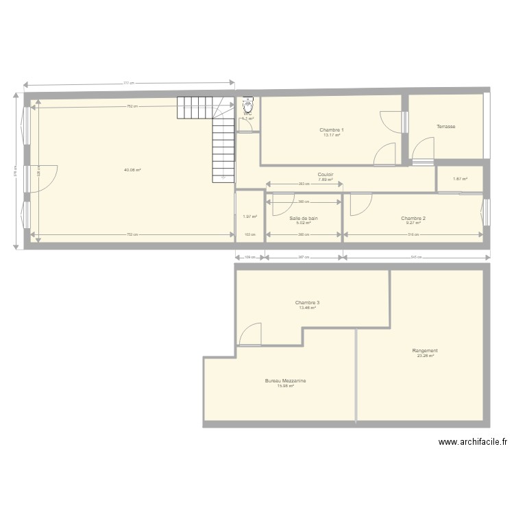 maison 1. Plan de 0 pièce et 0 m2