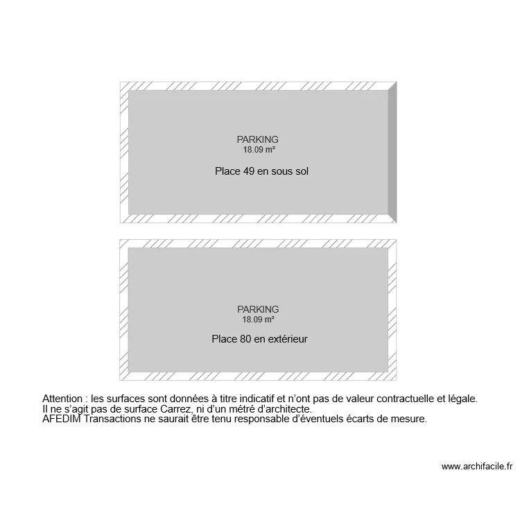 BI 4641 PARKING. Plan de 