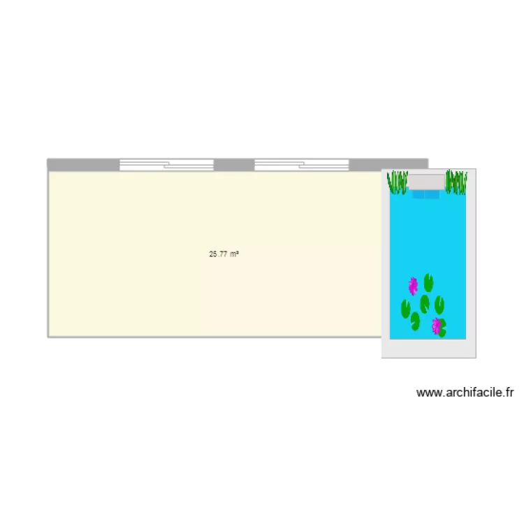 ABRI ET BOX. Plan de 