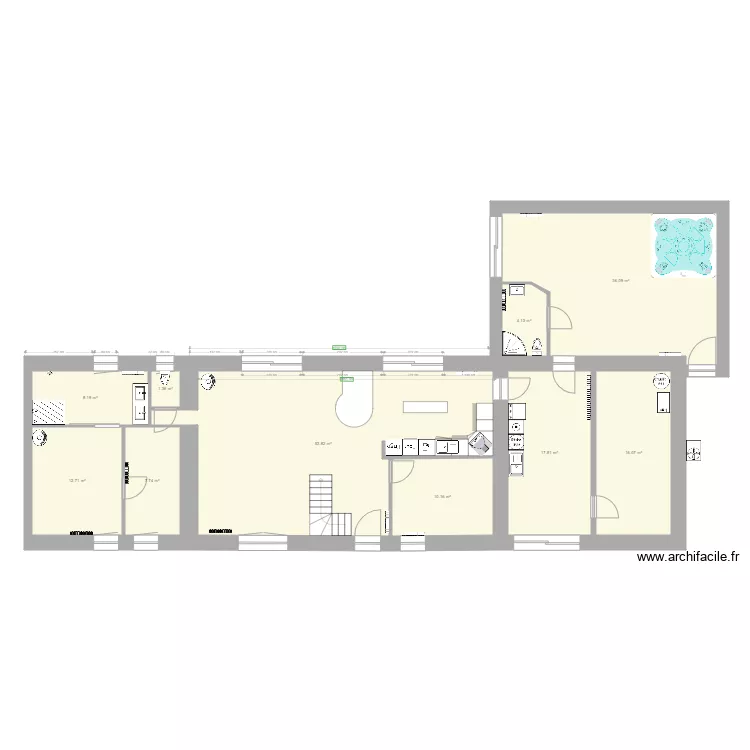 LA FERME plomberie. Plan de LA FERME plomberie. Plan de