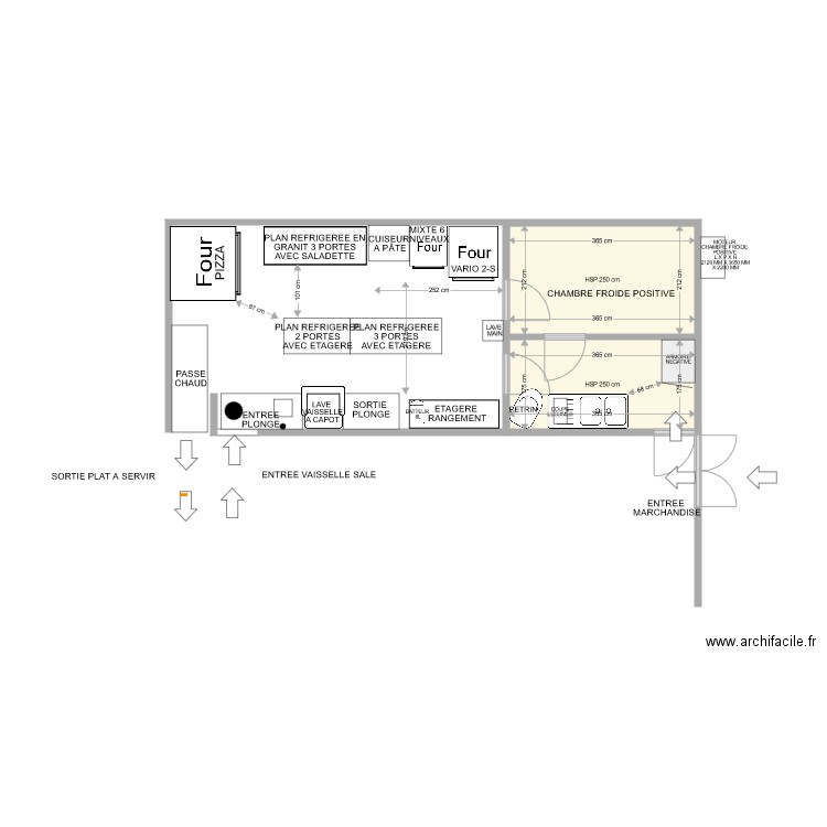 vougy nicolas restaurant. Plan de 2 pièces et 14 m2