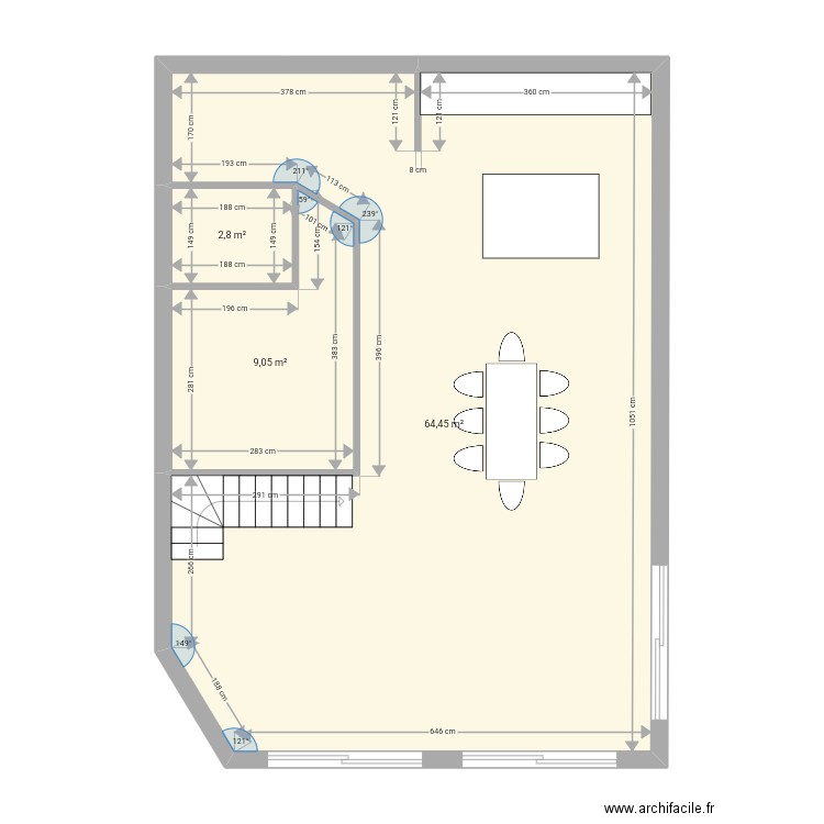 Why not. Plan de 10 pièces et 141 m2