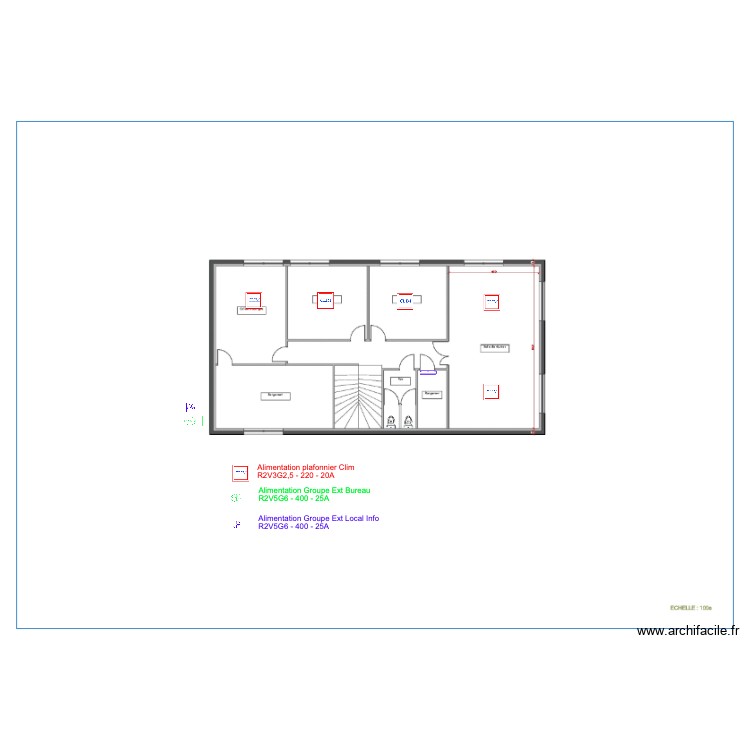 TCS ETAGE ELEC CLIM. Plan de 0 pièce et 0 m2