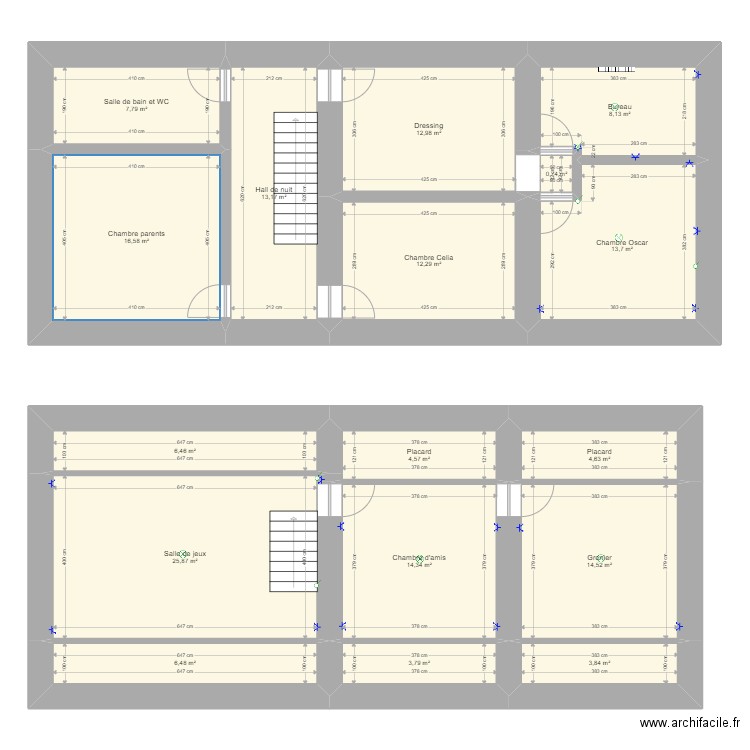Maison Ohey v3. Plan de 17 pièces et 170 m2