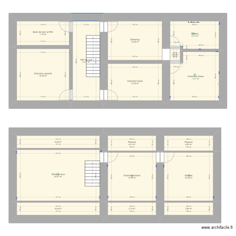 Maison Ohey v4. Plan de 17 pièces et 170 m2