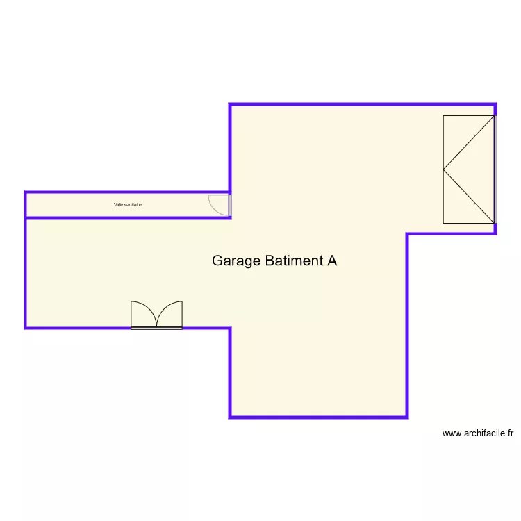 GARAGE A. Plan de 