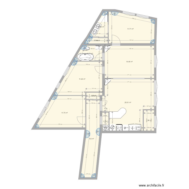 tolbiac 13eme modif 3. Plan de 0 pièce et 0 m2