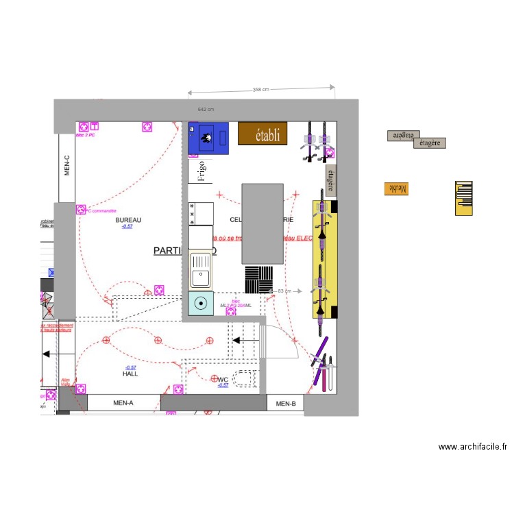 cellier. Plan de 0 pièce et 0 m2