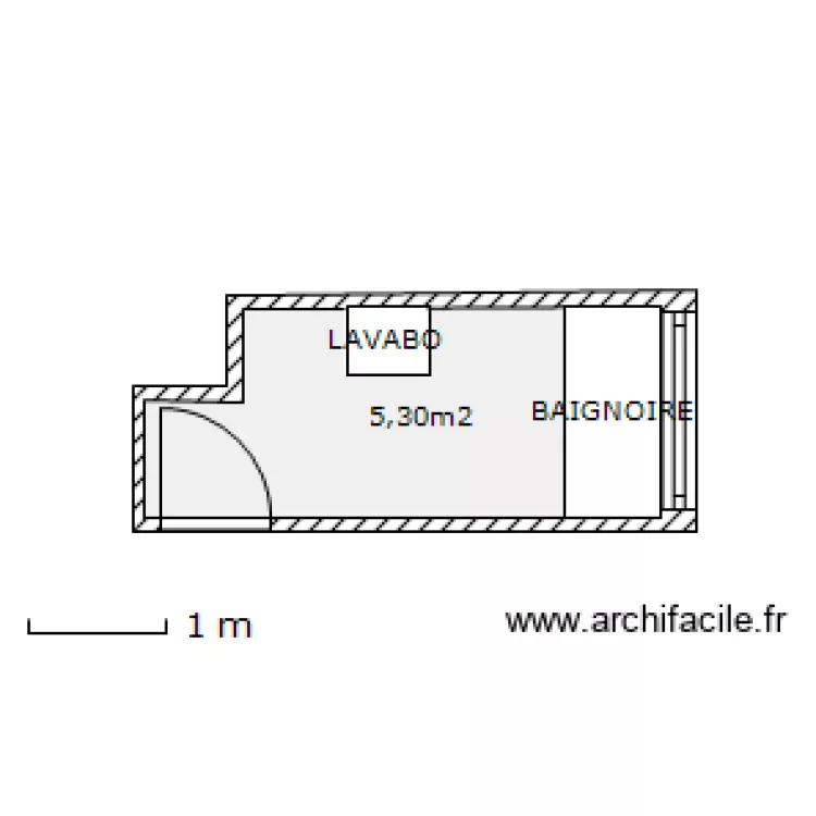 salle de bains. Plan de salle de bains. Plan de