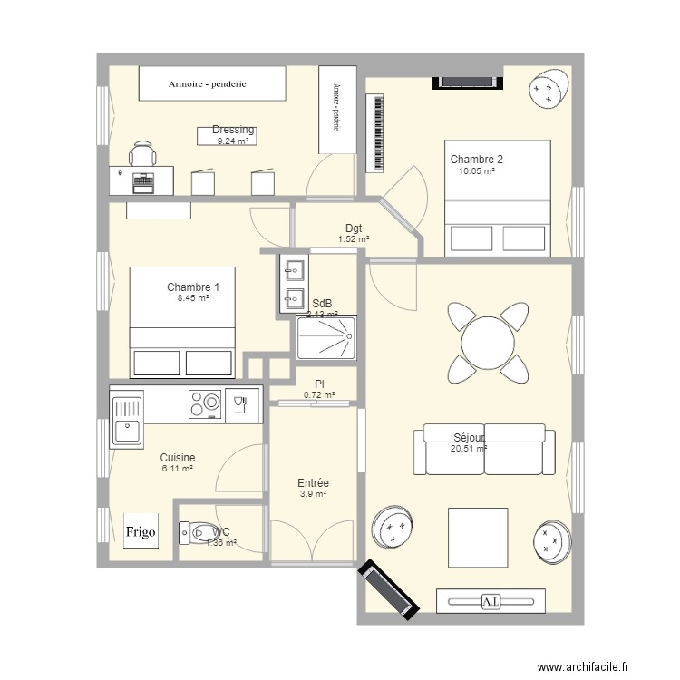 condorcet pour les besoins des travaux. Plan de 0 pièce et 0 m2