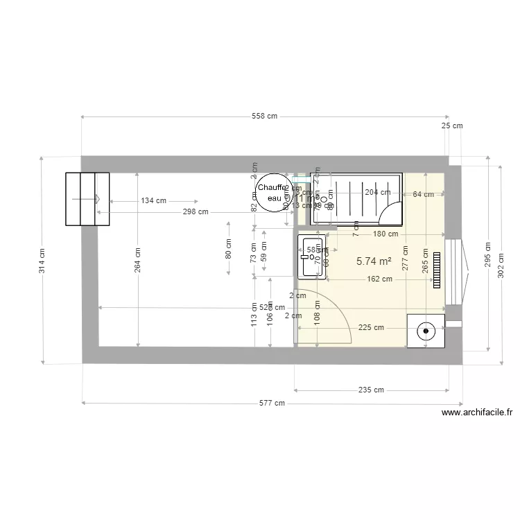 SdB Nad&egrave;ge BUGAREL V5. Plan de 