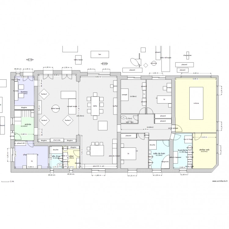 tres grd changement. Plan de 0 pièce et 0 m2