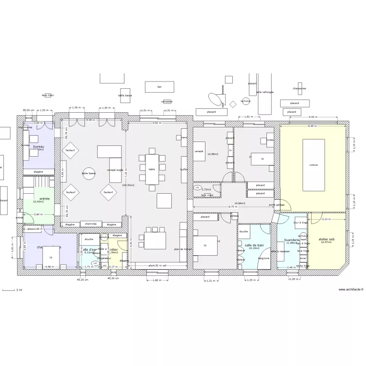 tres grd changement. Plan de 