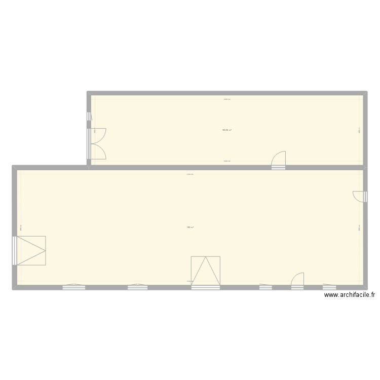 RDC existant hugons. Plan de 0 pièce et 0 m2