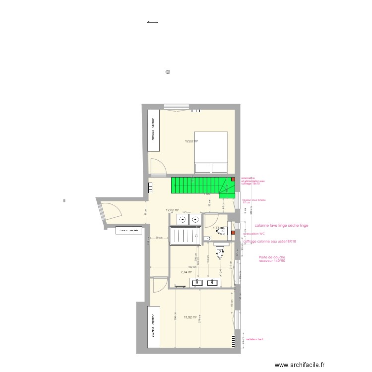 plan 1 2eme Wc 3. Plan de 0 pièce et 0 m2