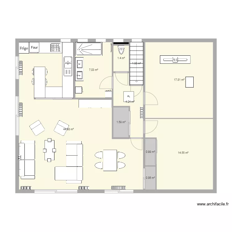 Maison Projet V6. Plan de 