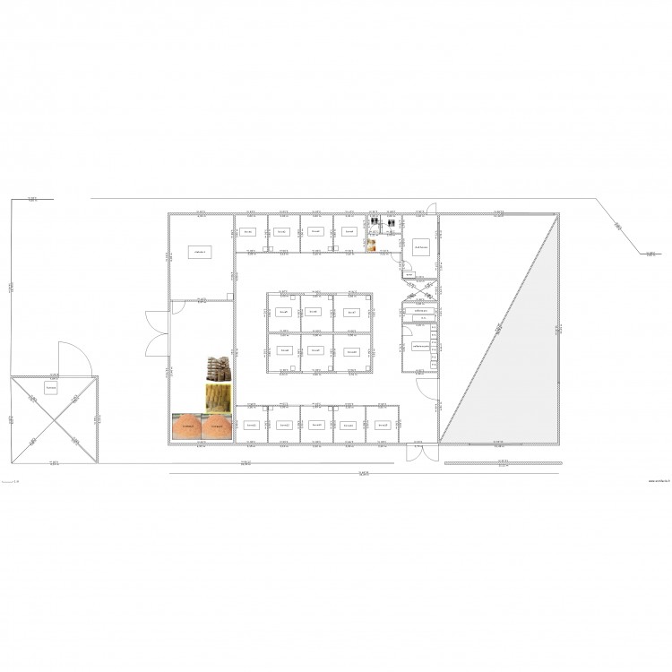 ECURIE  MANEGE. Plan de 0 pièce et 0 m2